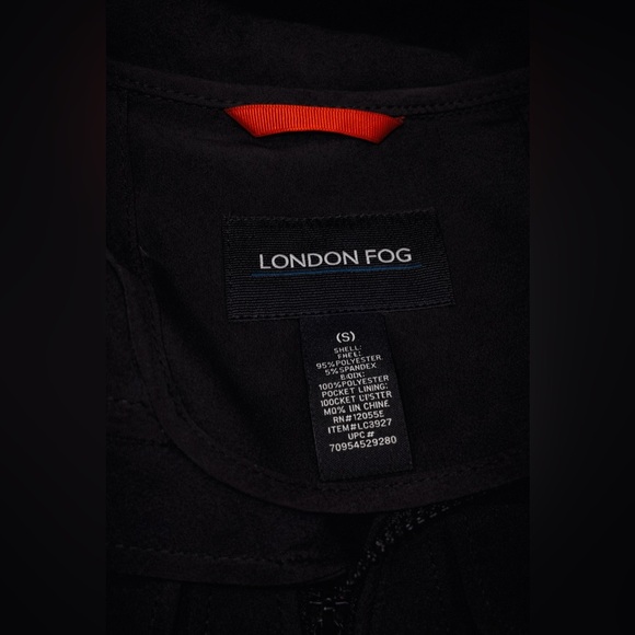 London Fog Black Belted Jacket Women’s SMALL - Picture 3 of 3